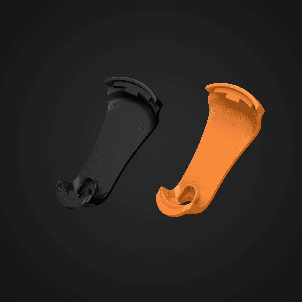 New Stryd Footpod Clips - Orange + Black